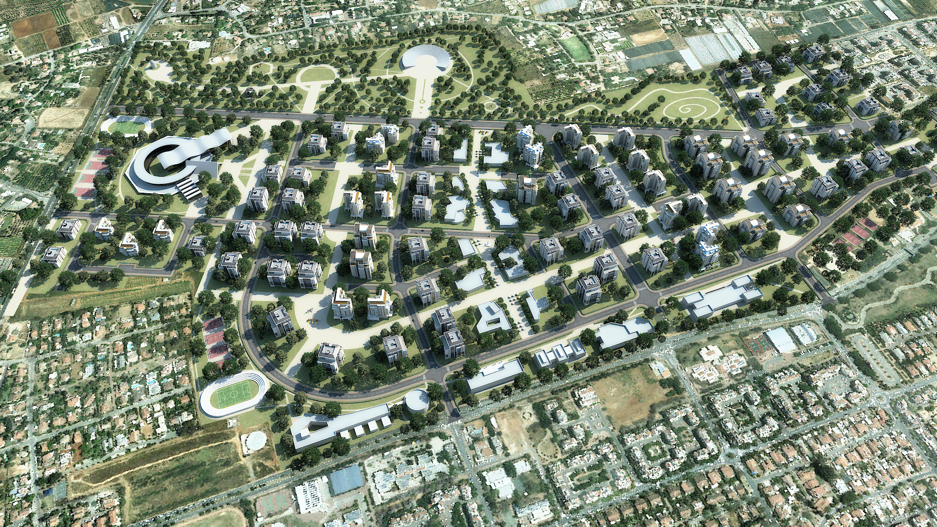 צילום אויר הדמיה כפר סבא 10