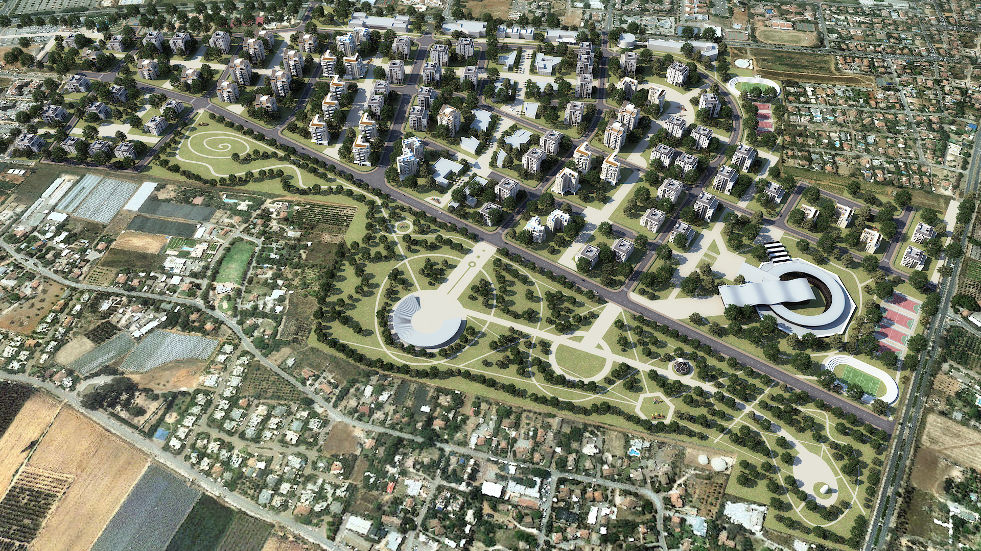 צילום אויר הדמיה כפר סבא 11