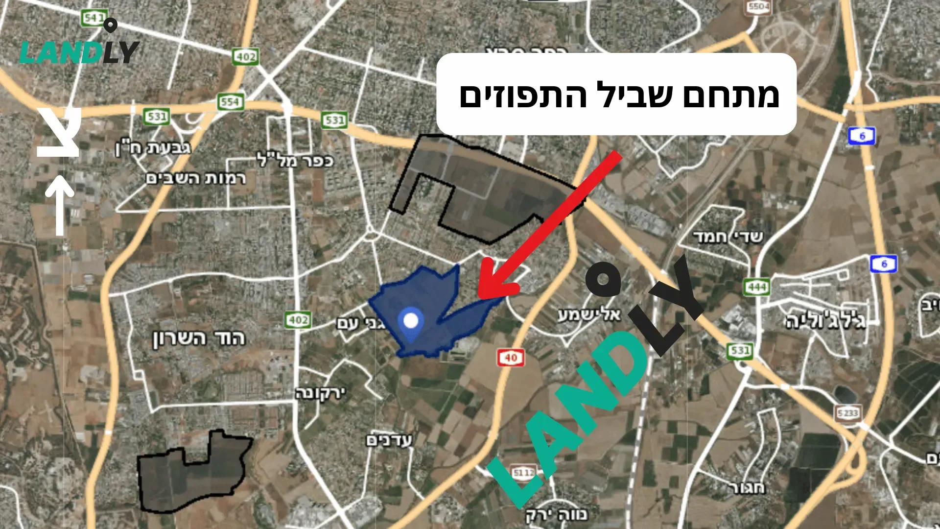מיקום שביל התפוזים